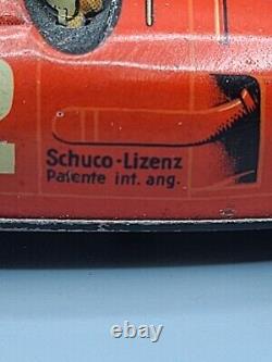 VINTAGE Schuco-Lizenz Wind-Up Race Car withKey, Germany EXCELLENT
