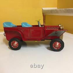 VINTAGE, TIN B/O CAP FIRING OLD FASHION CAR! COMPLETE WithBOX! FULLY OPERATIONAL