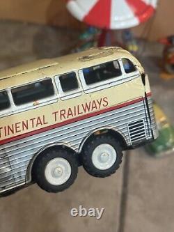 VINTAGE TIN LITHO WINDUPS LOT OF 9 J Chein Modern Tin Toys Japan Car Bus
