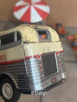 VINTAGE TIN LITHO WINDUPS LOT OF 9 J Chein Modern Tin Toys Japan Car Bus