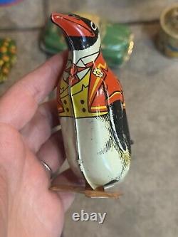 VINTAGE TIN LITHO WINDUPS LOT OF 9 J Chein Modern Tin Toys Japan Car Bus
