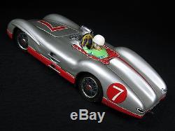 Vintage Tin Lithograph B/o Mercedes Go Stop Benz Racer 7 Car Marusan Japan Boxed
