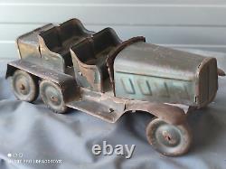 VINTAGE TIN TOY MILITARY TRUCK 1936 Josef Neuhierl, Fürth Wehrmachts Kübelwagen