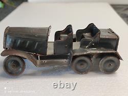 VINTAGE TIN TOY MILITARY TRUCK 1936 Josef Neuhierl, Fürth Wehrmachts Kübelwagen