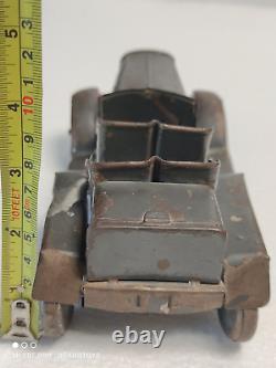 VINTAGE TIN TOY MILITARY TRUCK 1936 Josef Neuhierl, Fürth Wehrmachts Kübelwagen