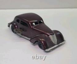 VINTAGE TOY CAR ADLER TIPPCO CKO KELLERMANN 1930 With KEY WORKS GERMANY TIN-LITHO