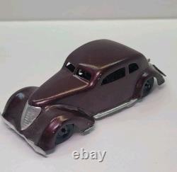 VINTAGE TOY CAR ADLER TIPPCO CKO KELLERMANN 1930 With KEY WORKS GERMANY TIN-LITHO