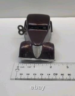 VINTAGE TOY CAR ADLER TIPPCO CKO KELLERMANN 1930 With KEY WORKS GERMANY TIN-LITHO
