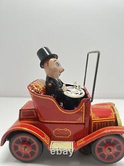 VINTAGE TOY CAR MYSTERY TYPE CRANK ACTION /GAY 90 Old TIMER CAR WithBOX