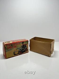 VINTAGE TOY CAR MYSTERY TYPE CRANK ACTION /GAY 90 Old TIMER CAR WithBOX