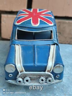 VINTAGE TOY CAR PHAETHON HANDMADE TIN METAL ANTIQUE ART DECO RETRO MODEL 37cm