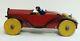 VINTAGE c. 1930s MARX METAL TOY EARLY RACE CAR AND DRIVER NO MOTOR 8 1/2