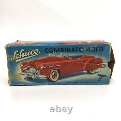 VIntage SCHUCO COMBINATO 4003 TIN TOY CAR No Key Box Wear No Key READ