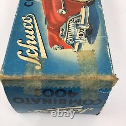 VIntage SCHUCO COMBINATO 4003 TIN TOY CAR No Key Box Wear No Key READ