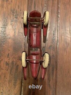 VTG 1930's WYANDOTTE #310 STREAMLINED RACER RARE Pressed Steel Toy Car