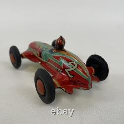 VTG 1950's ALPS Japan Tin Friction Open-Wheel #2 Race Car Nice Shape