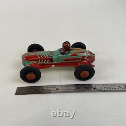 VTG 1950's ALPS Japan Tin Friction Open-Wheel #2 Race Car Nice Shape