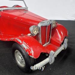 VTG 1950's Doepke MG Model Toys Model Sports Car No. 2017 Red