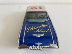 VTG 1950s 1960s Bandai Japan #12 FORD THUNDERBIRD Friction Toy Car 8.5