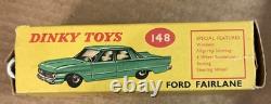 VTG 1960s Dinky Toys 148 Ford Fairlane Meccano England with Original Box