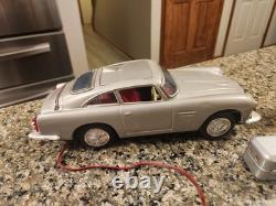 VTG 1960s Japanese James Bond Multi Action 007 Aston Martin Tin Toy Car WORKING