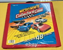 VTG 1988 Micro Mini's Collectors' Case No. 20800 with 56 Cars AS IS