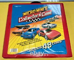 VTG 1988 Micro Mini's Collectors' Case No. 20800 with 56 Cars AS IS