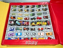 VTG 1988 Micro Mini's Collectors' Case No. 20800 with 56 Cars AS IS