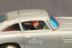 VTG 60s RARE Japan Made B/O 007 James Bond Aston Martin DB5 Car Tin Toy WORKS