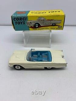 VTG Corgi Toys Ford Thunderbird Open Sports Model Metal Car 215'60s GT. Britain
