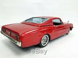 VTG Mustang GT Friction Tin Toy Car Made in Japan Normura T. N 16 inches Long