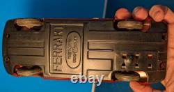 VTG RARE BANDAI 1954 FERRARI 750 MONZA, Race Car, US FLAG #1 TIN FRICTION 8 Inch