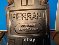 VTG RARE BANDAI 1954 FERRARI 750 MONZA, Race Car, US FLAG #1 TIN FRICTION 8 Inch