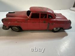 VTG SSS Toys Japan House Trailer A-303 Tin Metal Friction Car & Camper With Table