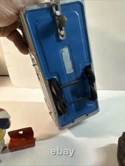 VTG SSS Toys Japan House Trailer A-303 Tin Metal Friction Car & Camper With Table