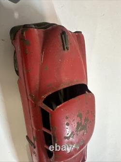 VTG SSS Toys Japan House Trailer A-303 Tin Metal Friction Car & Camper With Table