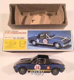 VW-Porsche Toy Car 914. Orig Box & Targa Bump And Go DAIYA Toy Co Japan Works