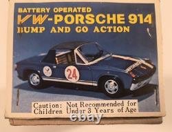 VW-Porsche Toy Car 914. Orig Box & Targa Bump And Go DAIYA Toy Co Japan Works