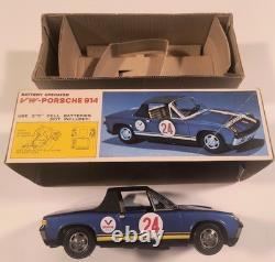 VW-Porsche Toy Car 914. Orig Box & Targa Bump And Go DAIYA Toy Co Japan Works