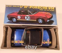 VW-Porsche Toy Car 914. Orig Box & Targa Bump And Go DAIYA Toy Co Japan Works VW-Porsche Toy Car 914. Orig Box & Targa Bump And Go DAIYA Toy Co Japan Works