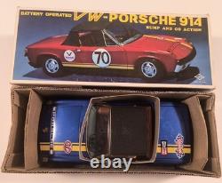 VW-Porsche Toy Car 914. Orig Box & Targa Bump And Go DAIYA Toy Co Japan Works