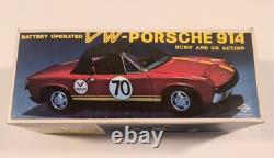VW-Porsche Toy Car 914. Orig Box & Targa Bump And Go DAIYA Toy Co Japan Works