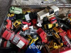 Vehicle Lot of Vintage toy Cars, Trucks, Trailers tractors old metal huge lot