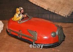 Very Nice Classic 1930's Lindstrom Skeeter Bug Windup Bumper Car withKey Working