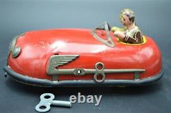 Very Nice Classic 1930's Lindstrom Skeeter Bug Windup Bumper Car withKey Working