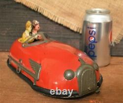 Very Nice Classic 1930's Lindstrom Skeeter Bug Windup Bumper Car withKey Working