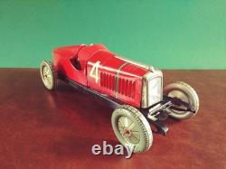 Very Rare 1930's EGDA Tin Wind-up Maserati Race Car Tinplate Metalgraf Racer