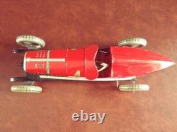 Very Rare 1930's EGDA Tin Wind-up Maserati Race Car Tinplate Metalgraf Racer