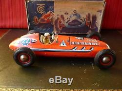 Very Rare 1950's Tippco Tipp&Co TCO Tin Wind-up variant Red #22 Race Car Or. Box