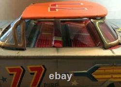 Very Rare 1958-62 Ichiko Friction Chevrolet Stock Car #77 Orange Roof Japan